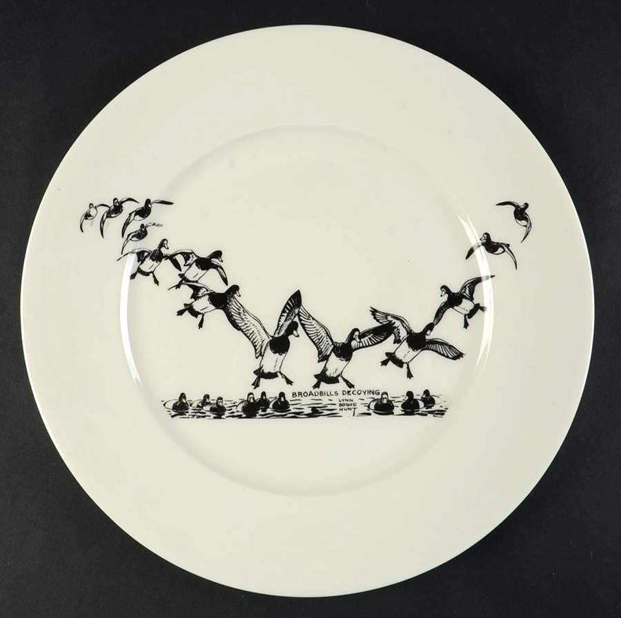 Game Birds Dinner Plate by Lynn Bogue Hunt-1