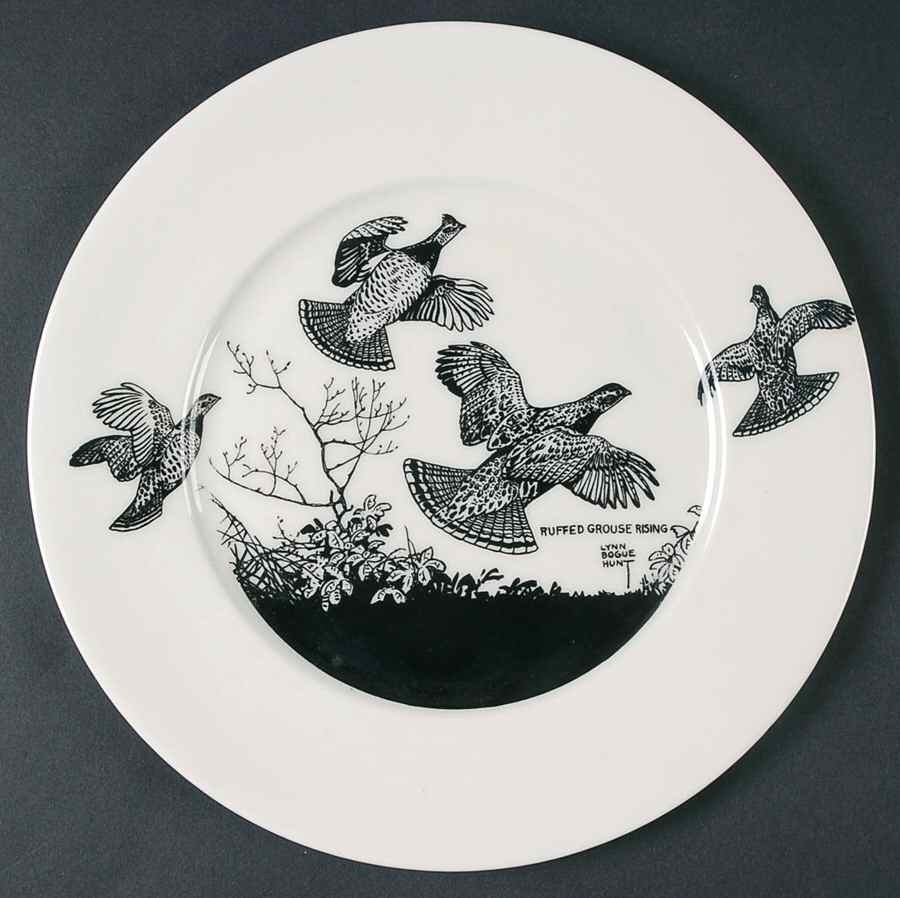 Game Birds Luncheon Plate by Lynn Bogue Hunt-1