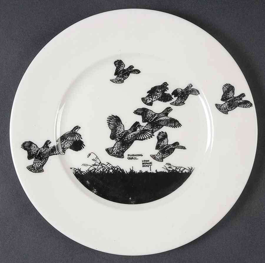 Game Birds Salad Plate by Lynn Bogue Hunt-1