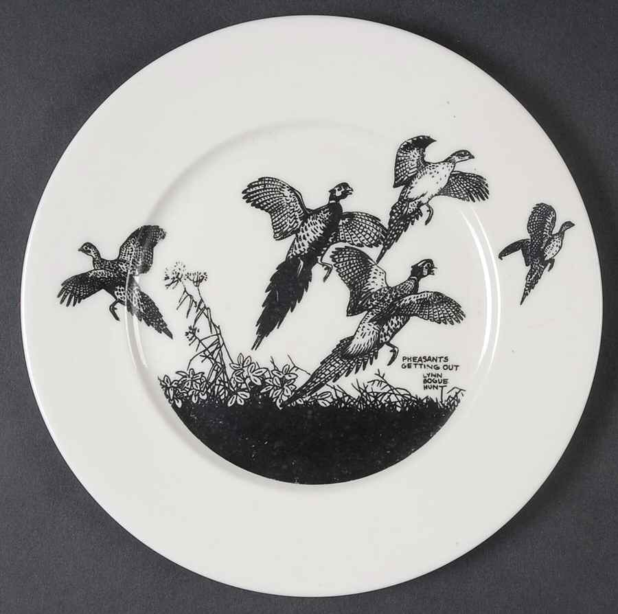 Game Birds Salad Plate by Lynn Bogue Hunt-1