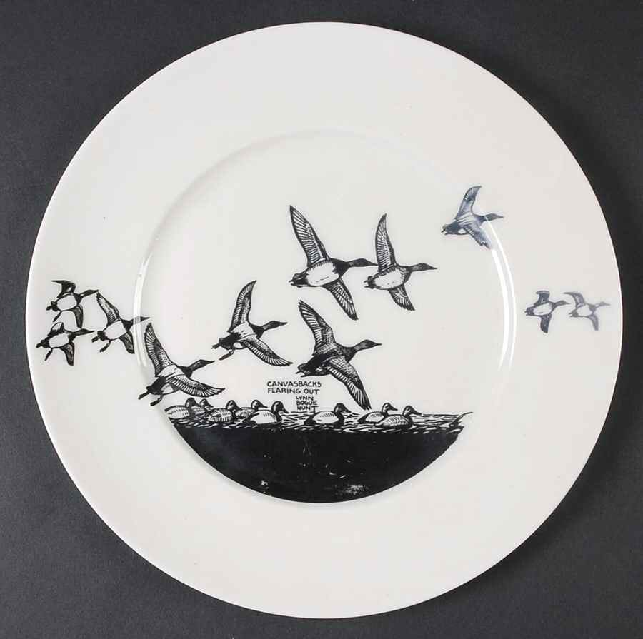 Game Birds Luncheon Plate by Lynn Bogue Hunt-1