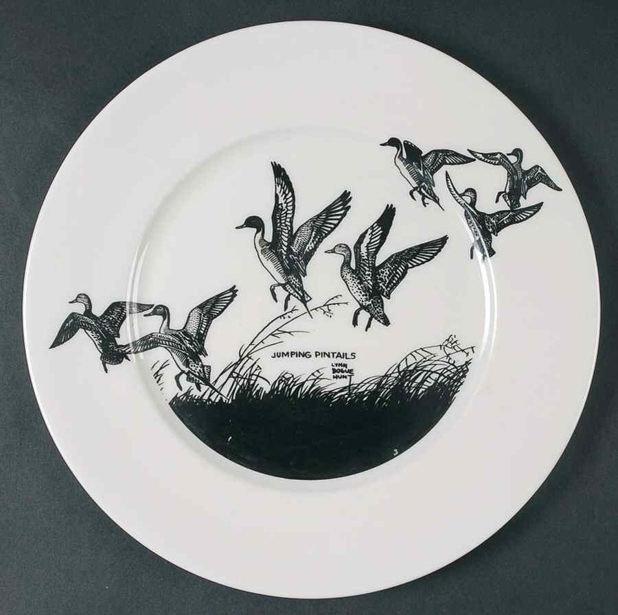 Game Birds Luncheon Plate by Lynn Bogue Hunt-1