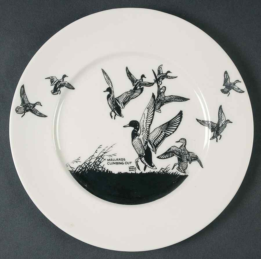 Game Birds Salad Plate by Lynn Bogue Hunt-1