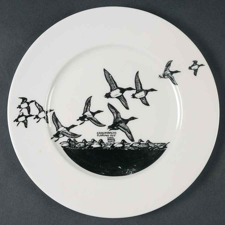Game Birds Salad Plate by Lynn Bogue Hunt-1