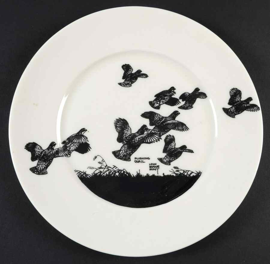 Game Birds Luncheon Plate by Lynn Bogue Hunt-1