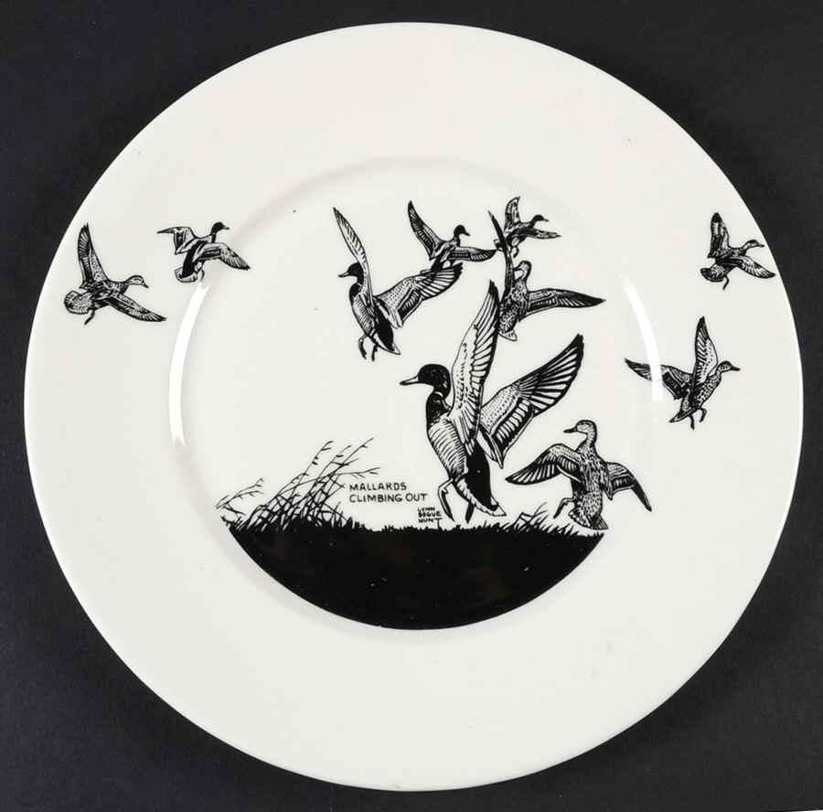 Game Birds Luncheon Plate by Lynn Bogue Hunt-1