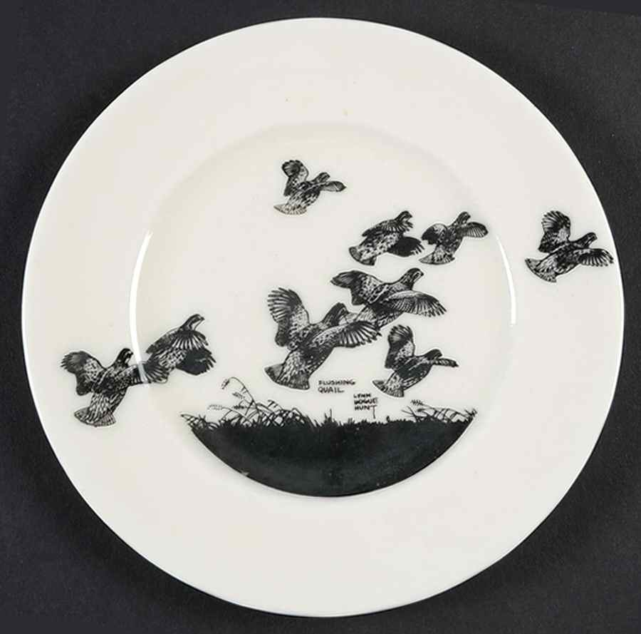 Game Birds Bread & Butter Plate by Lynn Bogue Hunt-1