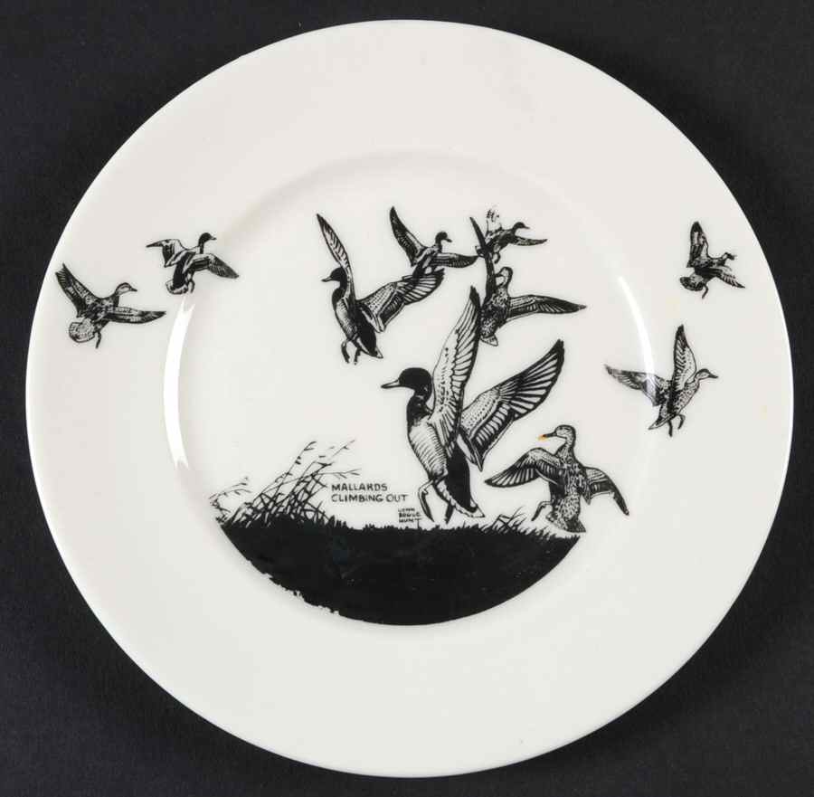 Game Birds Bread & Butter Plate by Lynn Bogue Hunt-1
