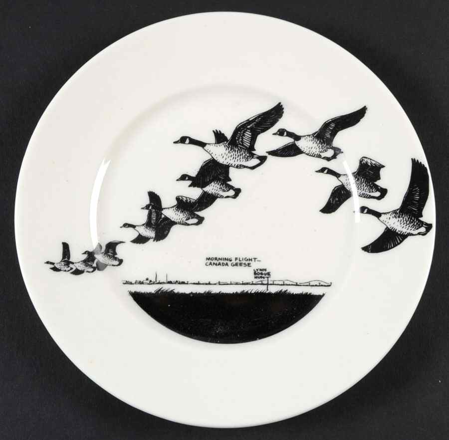 Game Birds Bread & Butter Plate by Lynn Bogue Hunt-1