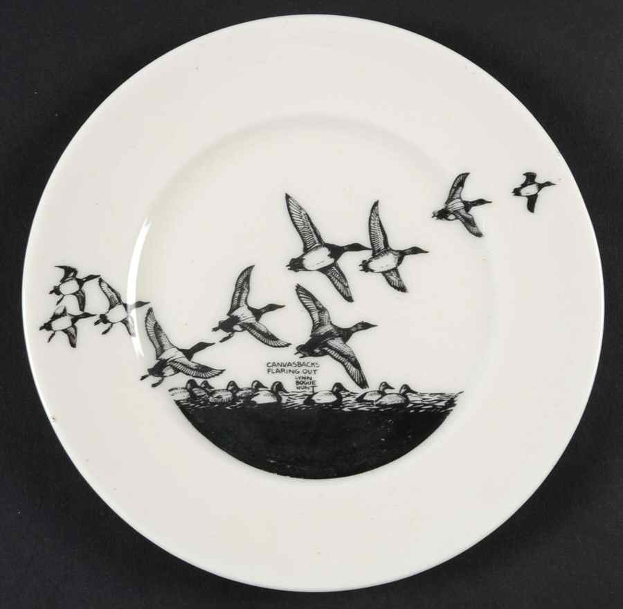 Game Birds Bread & Butter Plate by Lynn Bogue Hunt-1