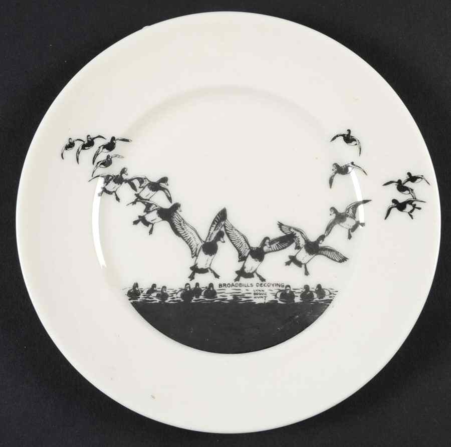 Game Birds Bread & Butter Plate by Lynn Bogue Hunt-1