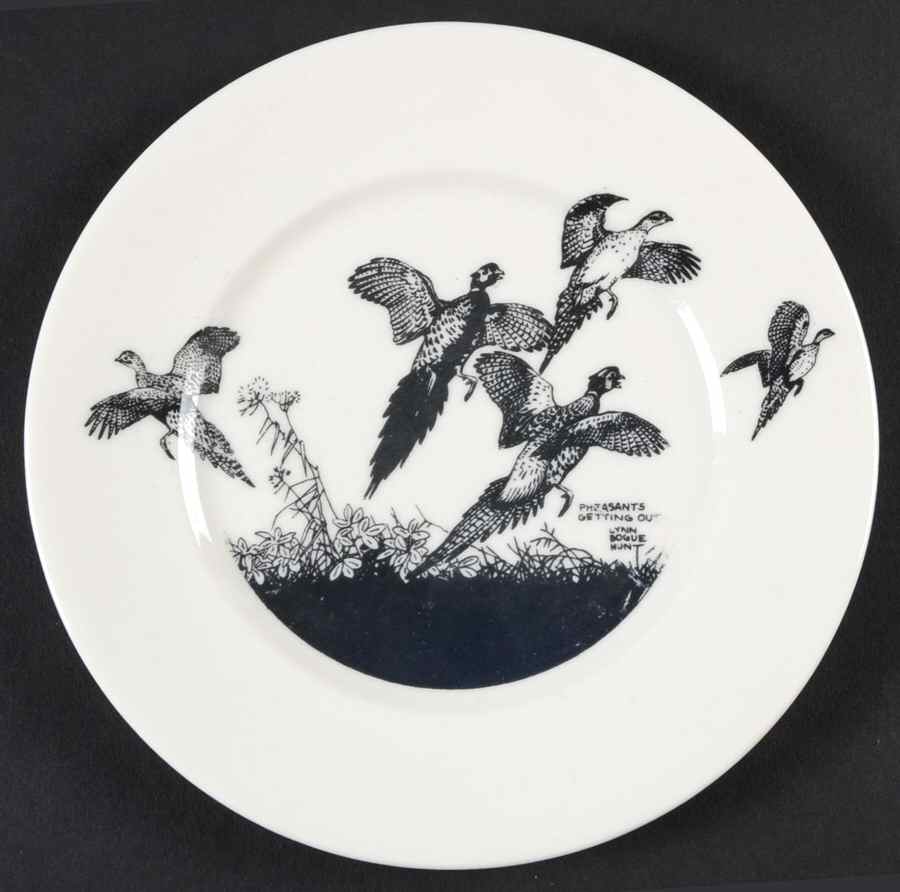 Game Birds Bread & Butter Plate by Lynn Bogue Hunt-1