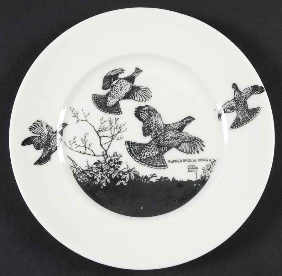 Game Birds Bread & Butter Plate by Lynn Bogue Hunt-1