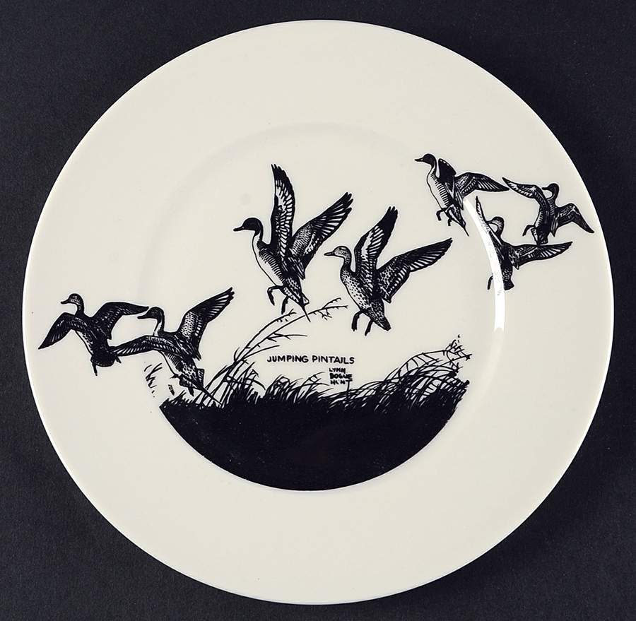 Game Birds Salad Plate by Lynn Bogue Hunt-1