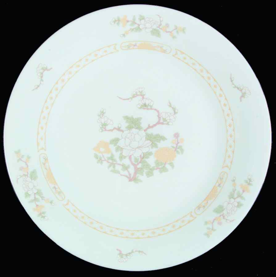 Jade Tree (Platinum Trim) Dinner Plate by Liling-1