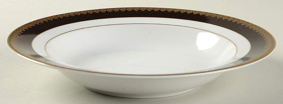 Hastings Chocolate Rim Soup Bowl by Ralph Lauren China-1