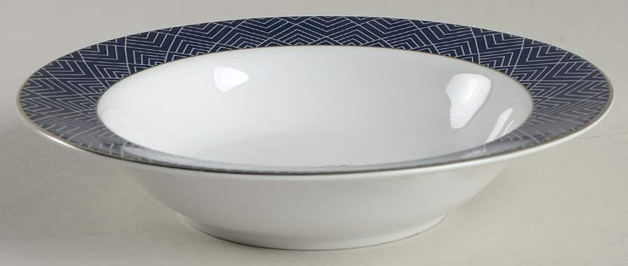 Hastings Cobalt Rim Fruit/Dessert (Sauce) Bowl by Ralph Lauren China-1
