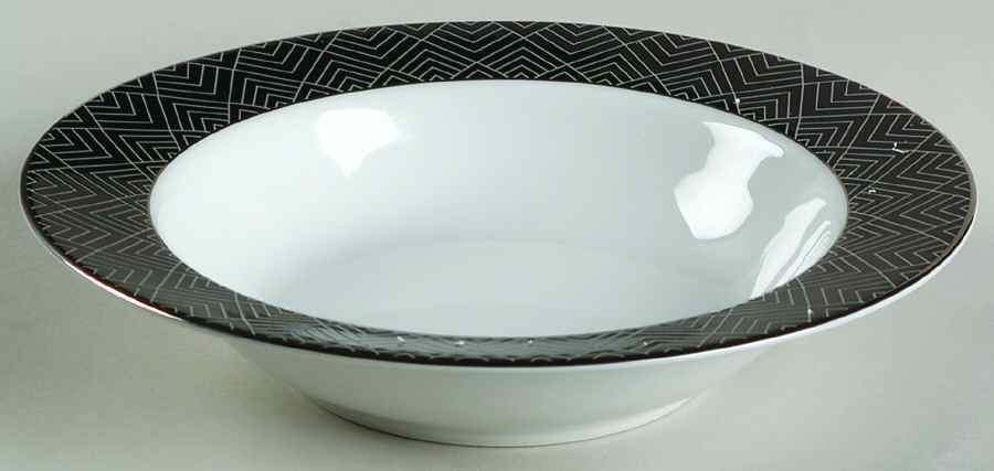 Hastings Ebony Rim Fruit/Dessert (Sauce) Bowl by Ralph Lauren China-1