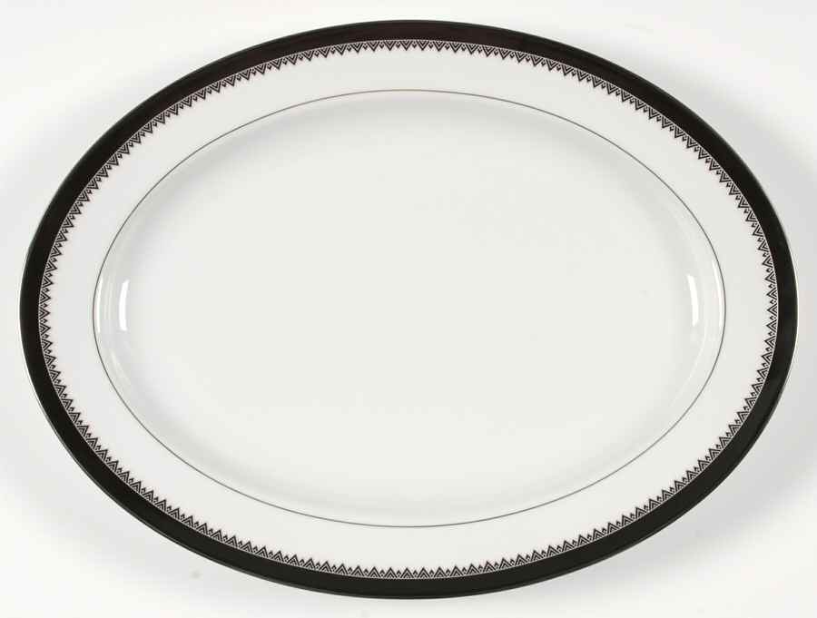 Hastings Ebony 15" Oval Serving Platter by Ralph Lauren China-1