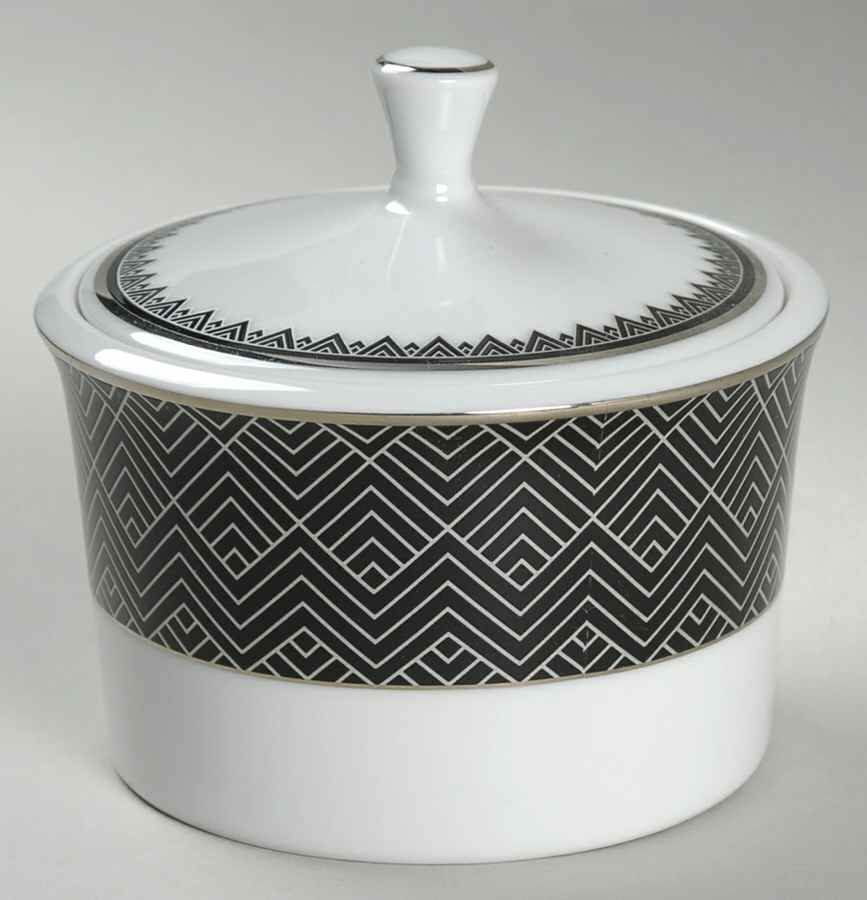 Hastings Ebony Sugar Bowl & Lid by Ralph Lauren China-1