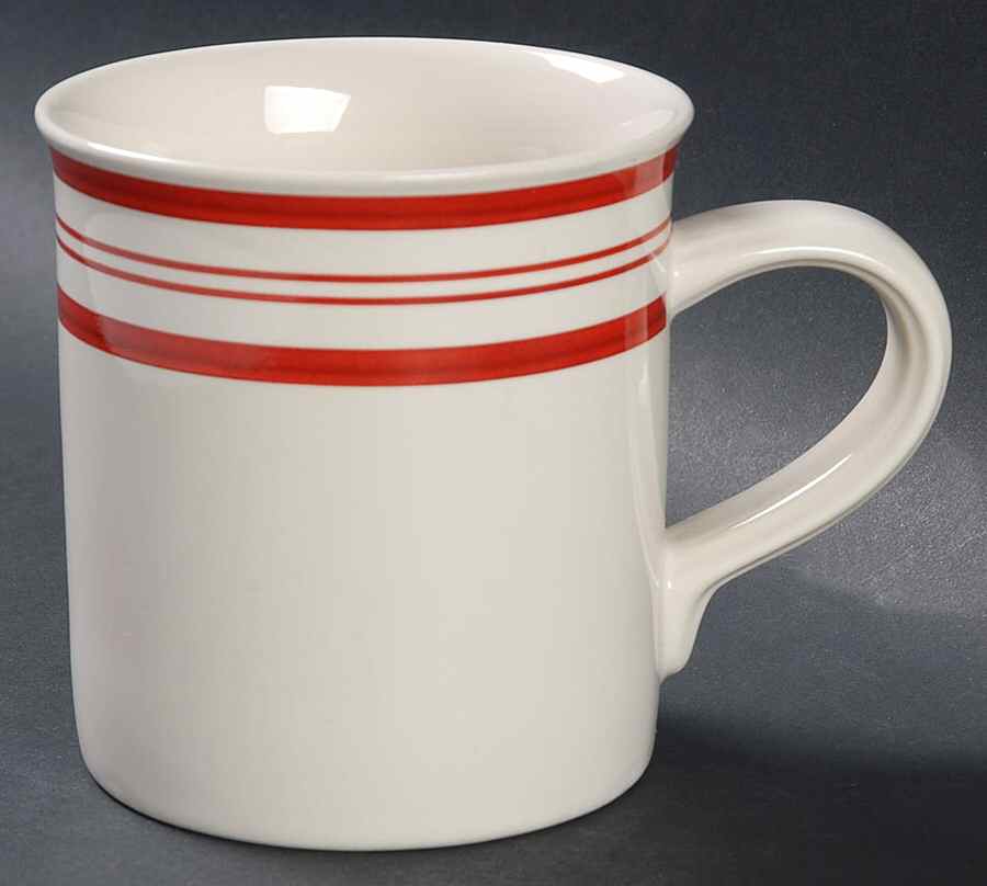 Cafe Stripe Red Mug by Ralph Lauren China-1