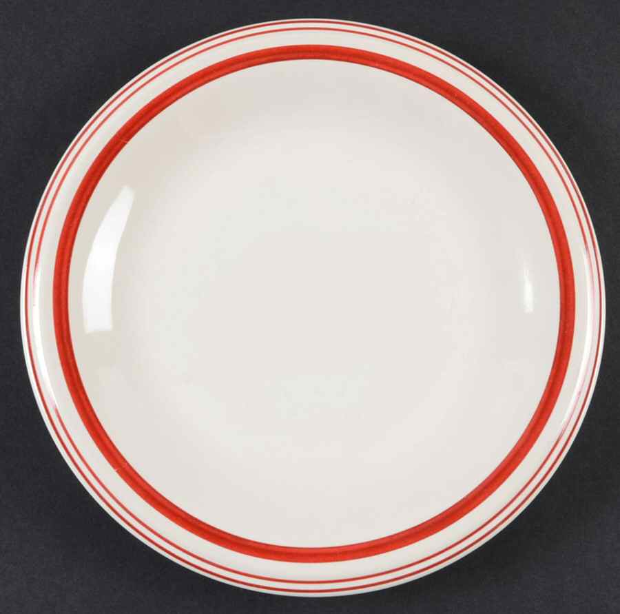 Cafe Stripe Red Salad Plate by Ralph Lauren China-1