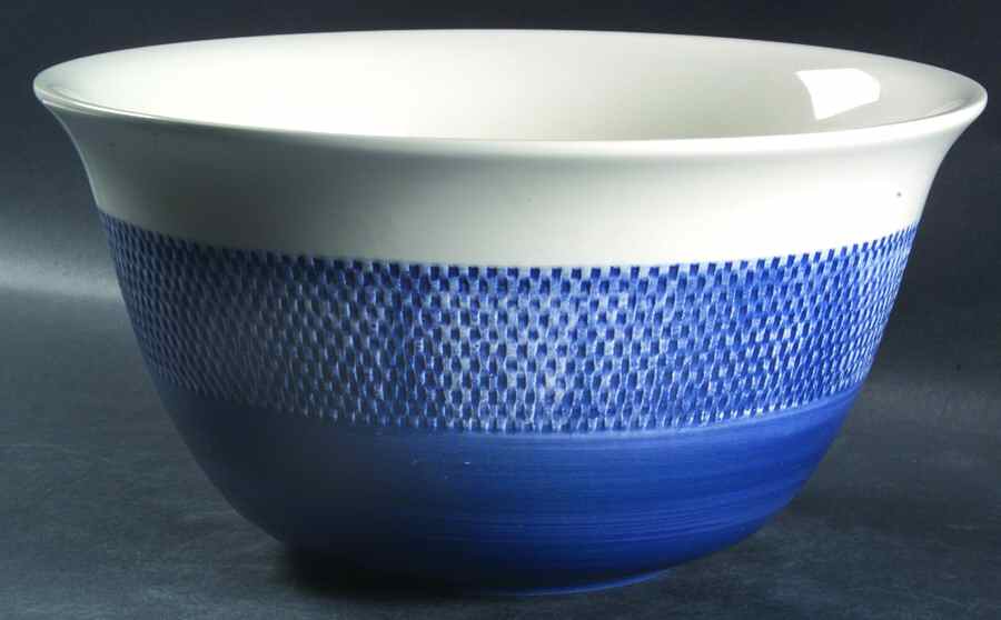 Reed Indigo 11" Large Salad Serving Bowl by Ralph Lauren China-1