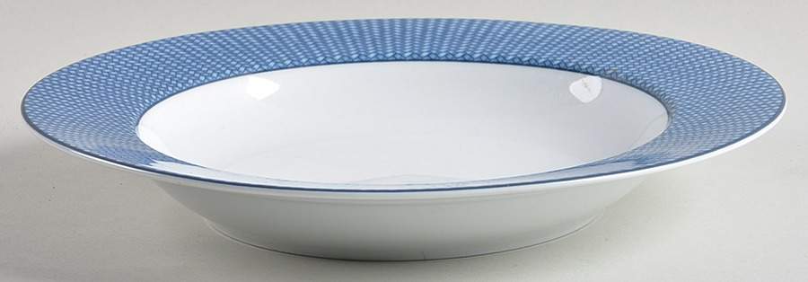 Reed Indigo Large Rim Soup Bowl by Ralph Lauren China-1