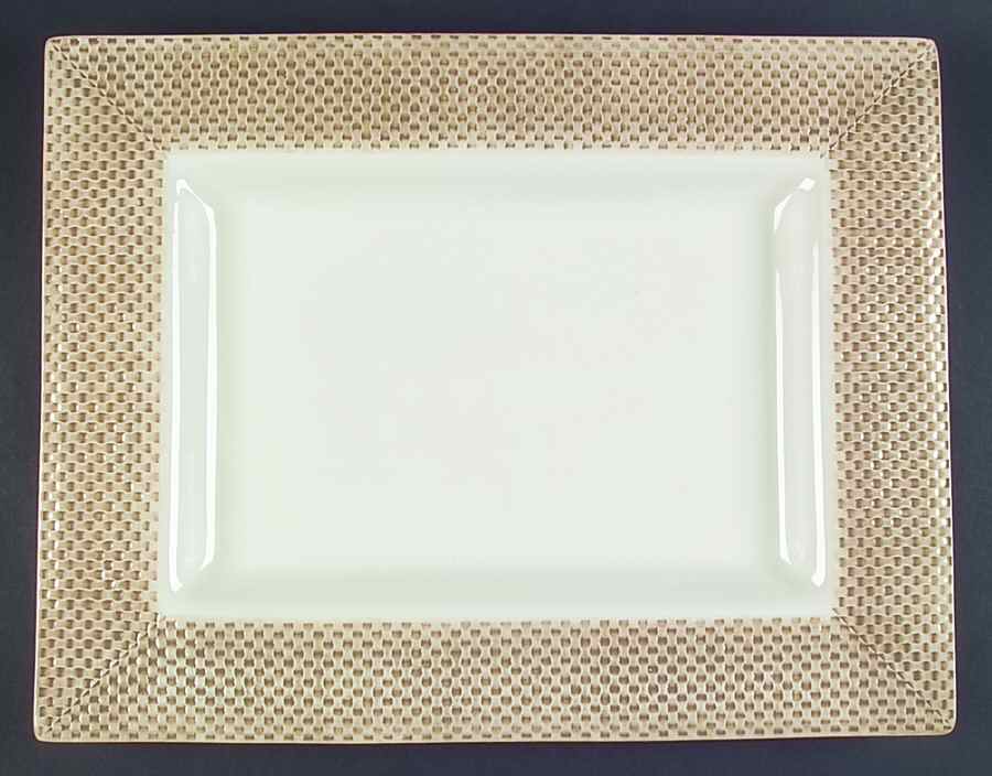 Reed Natural 17" Rectangular Serving Platter by Ralph Lauren China-1