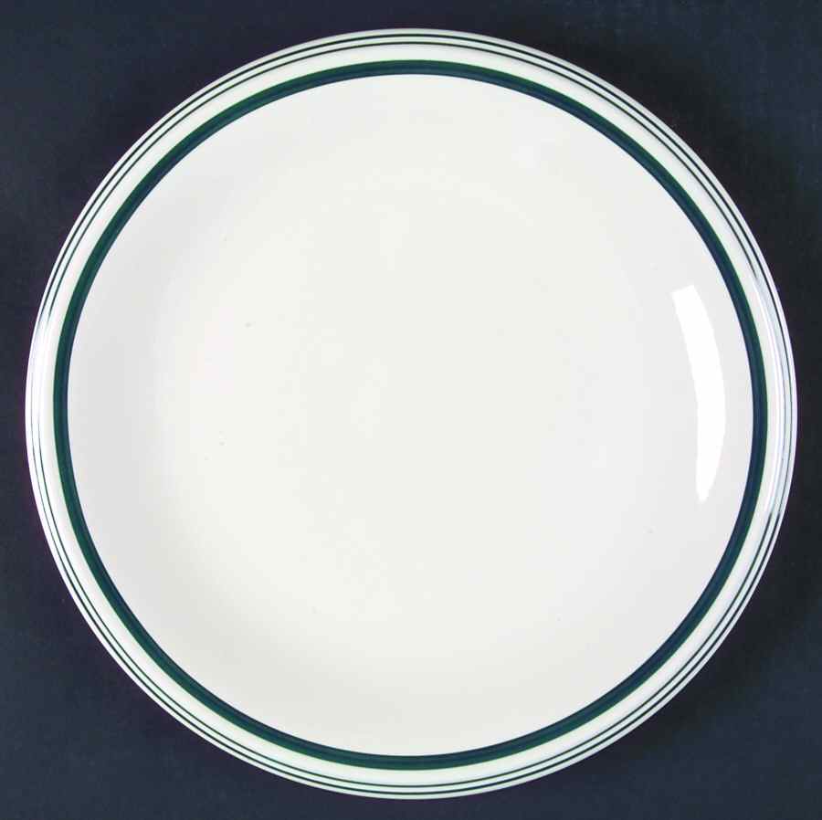 Cafe Stripe Green Dinner Plate by Ralph Lauren China-1