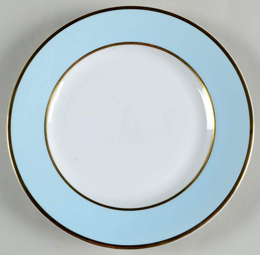 Hampton's Tea Morning Sky Blue Dessert/Pie Plate by Ralph Lauren China-1