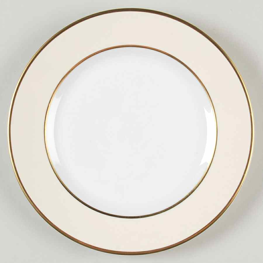 Hampton's Tea Ivory Dessert/Pie Plate by Ralph Lauren China-1