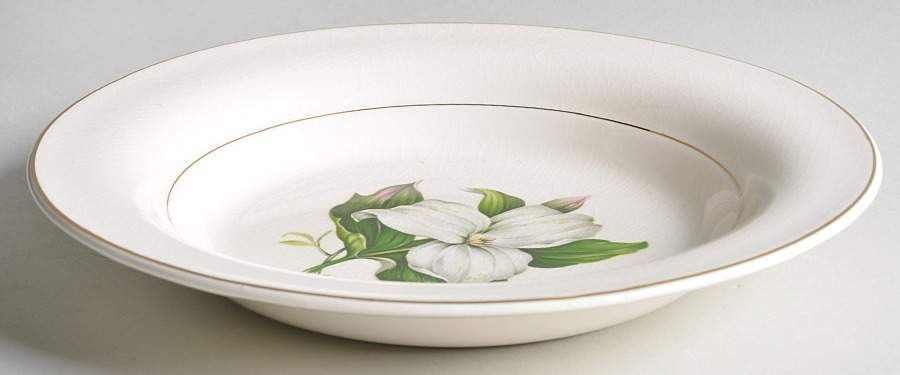 Trillium Rim Soup Bowl by Limoges-American-1