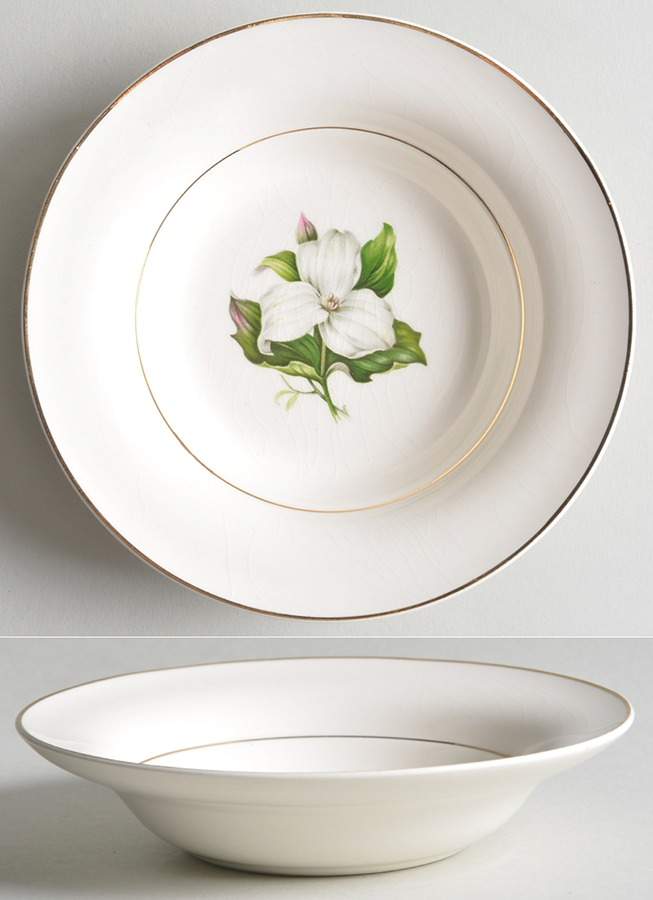 Trillium Fruit/Dessert (Sauce) Bowl by Limoges-American-1