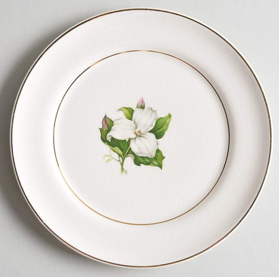 Trillium Bread & Butter Plate by Limoges-American-1
