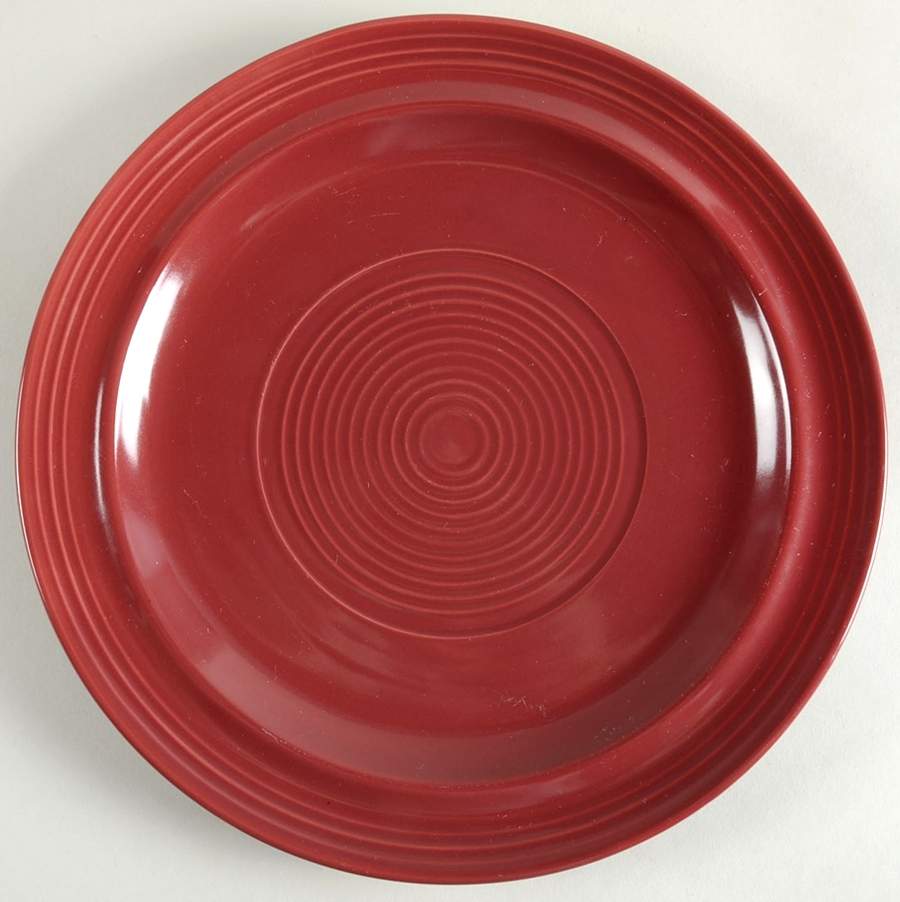 Concentrix Burgundy Dinner Plate by Lynn's China-1