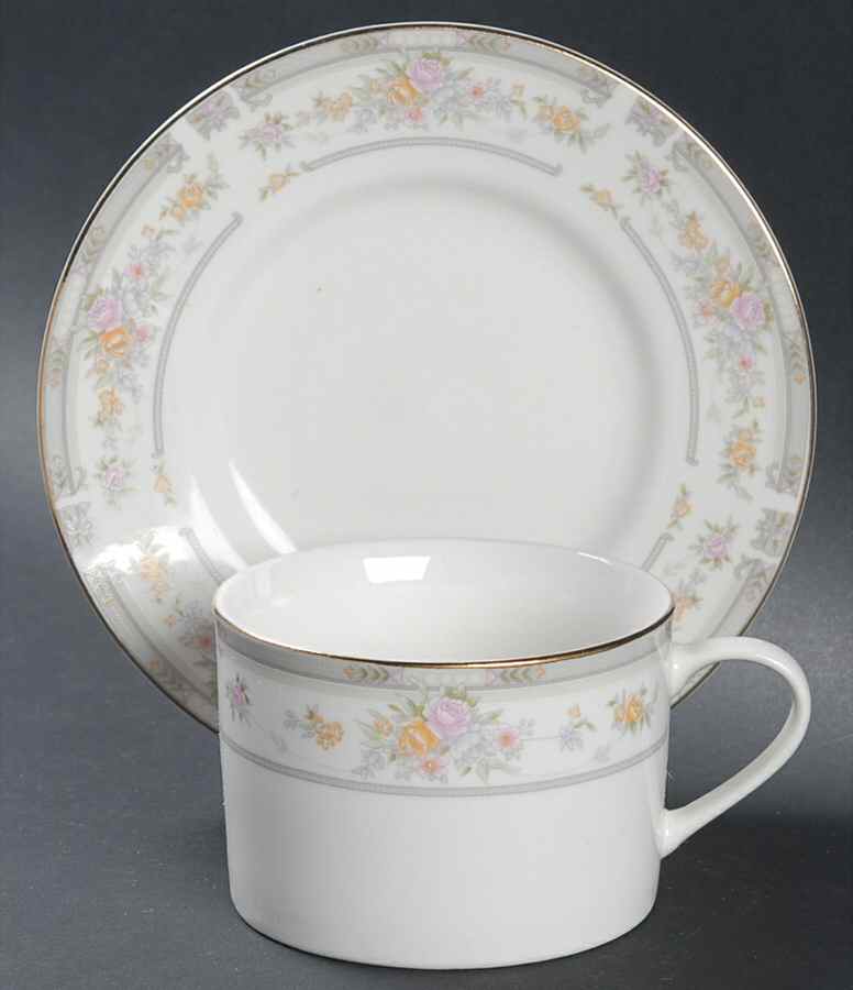 Southampton Flat Cup & Saucer Set by Lifetime-1