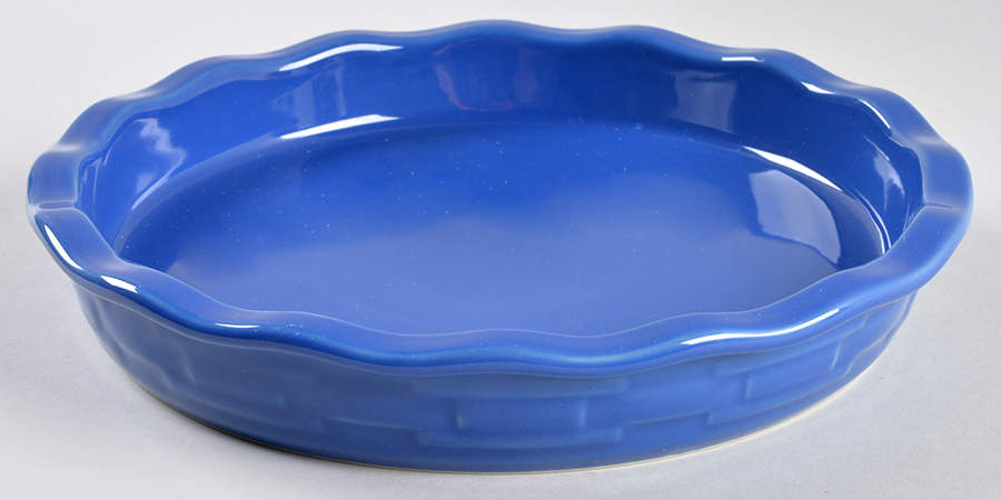 Woven Traditions Cornflower 9" Pie Baking Plate by Longaberger-1