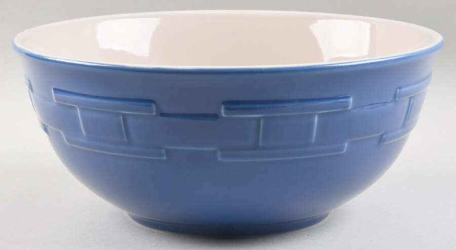 Woven Traditions Cornflower 11" Round Serving Bowl by Longaberger-1
