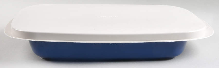 Woven Traditions Cornflower 15" Rectangular Baker & Tabless Plas Storage Cover by Longaberger-1