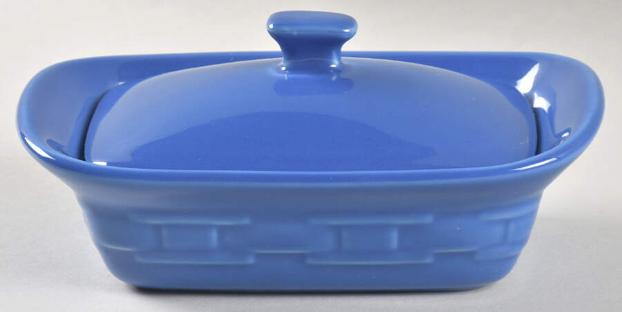Woven Traditions Cornflower 10 Oz Individual Casserole & Lid by Longaberger-1