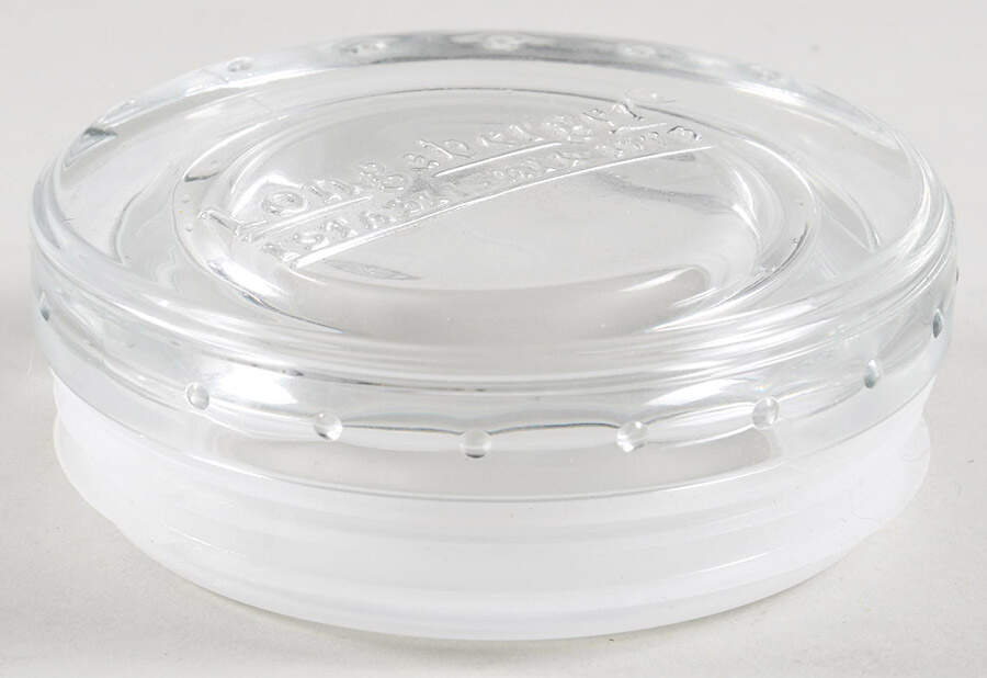Woven Traditions Cornflower Glass Lid for 4" Chalk Crock by Longaberger-1