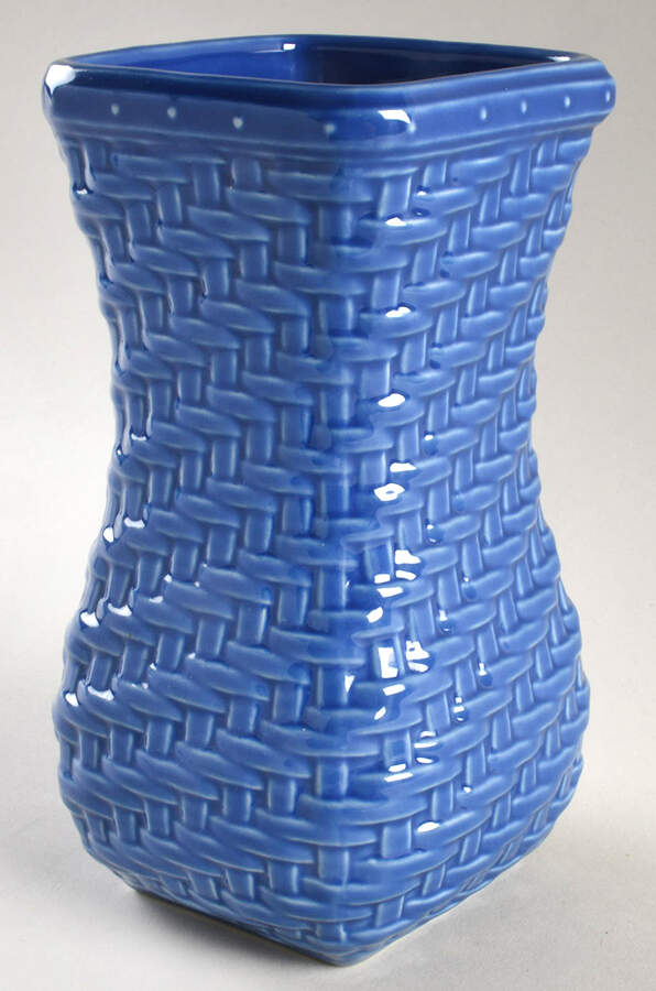 Woven Traditions Cornflower 8" Vase by Longaberger-1