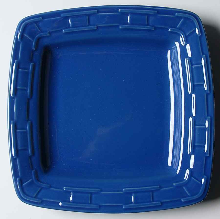 Woven Traditions Cornflower Square Luncheon Plate by Longaberger-1