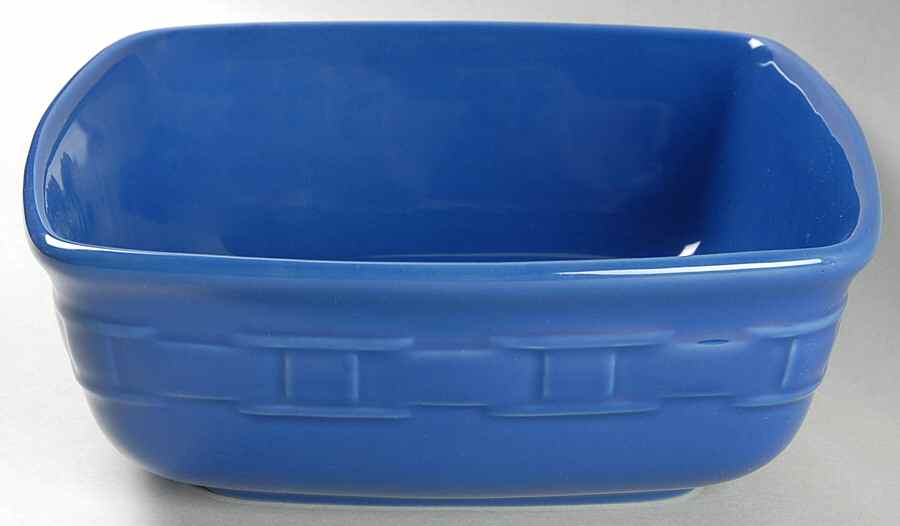 Woven Traditions Cornflower 8" Square Vegetable Bowl by Longaberger-1