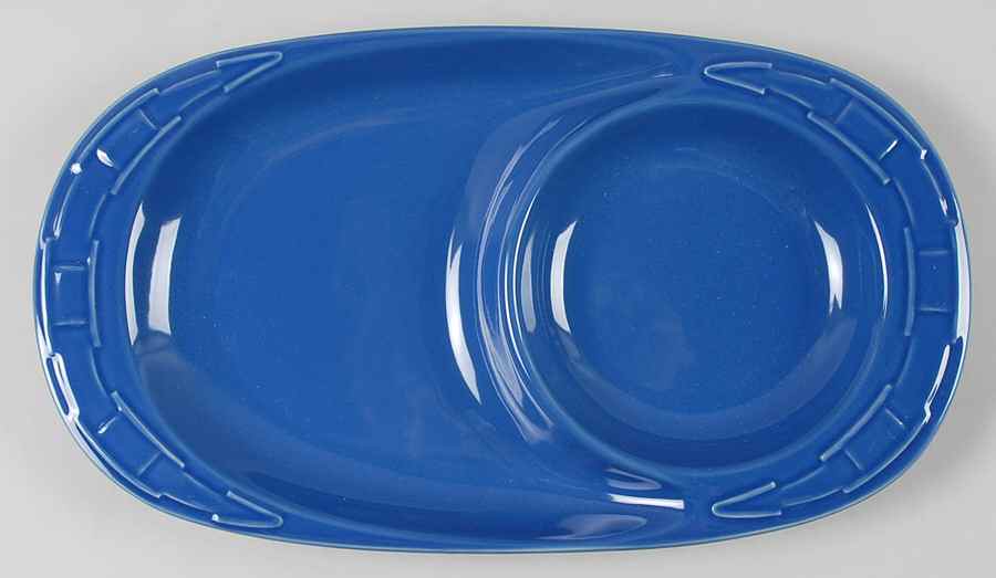 Woven Traditions Cornflower Oval Snack Tray by Longaberger-1
