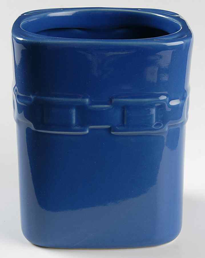 Woven Traditions Cornflower Medium Square Canister No Lid by Longaberger-1