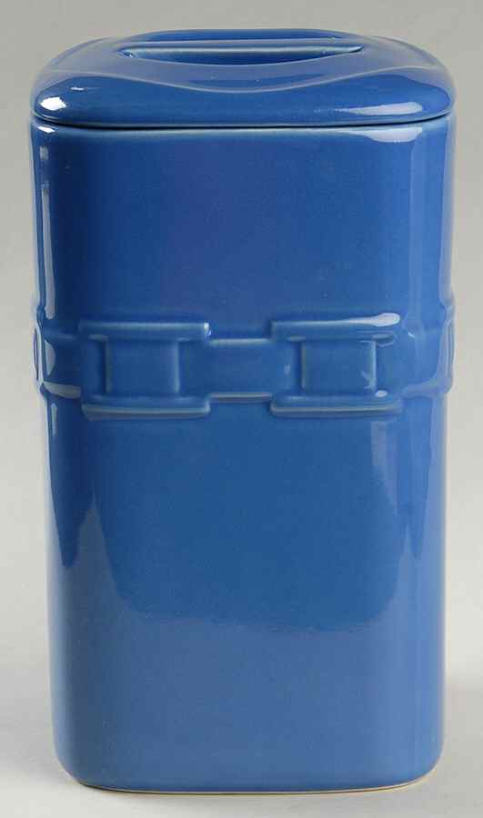 Woven Traditions Cornflower Large Square Canister & Lid by Longaberger-1