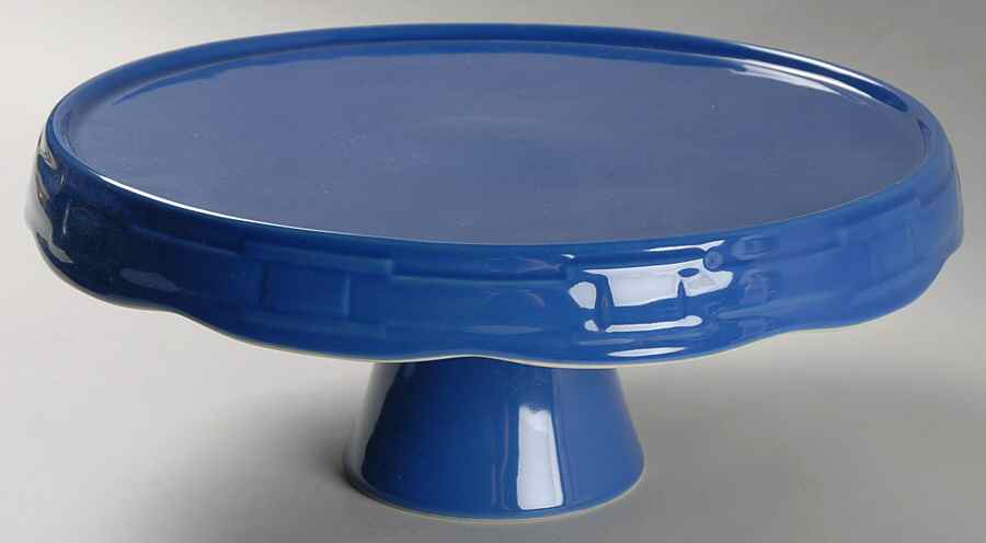Woven Traditions Cornflower 11" Diameter Pedestal Cake Stand by Longaberger-1