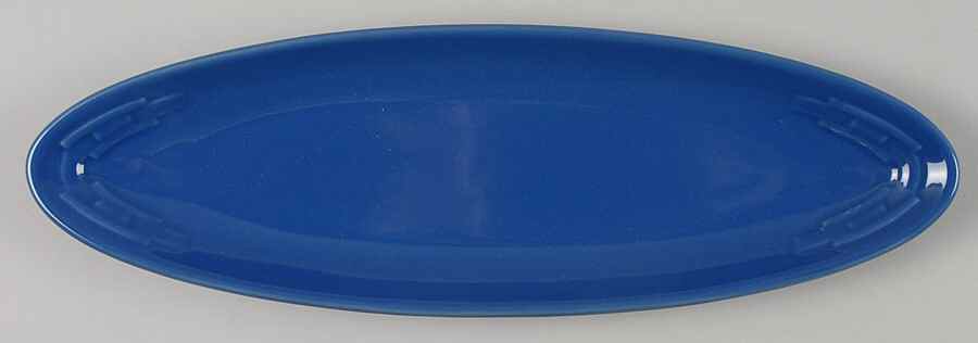 Woven Traditions Cornflower 12" Oval Narrow Tray by Longaberger-1